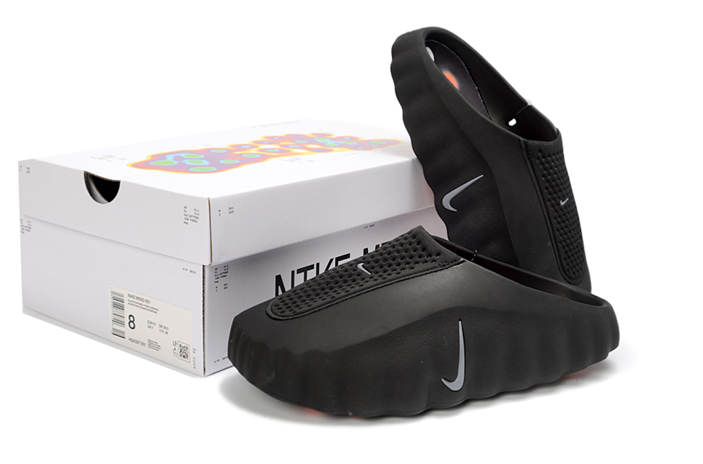 Nike Mind 001 Slide – Black Chrome | Premium Comfort
